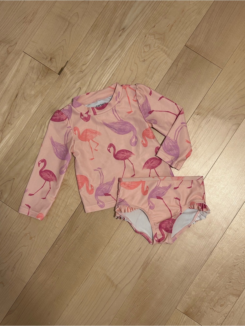 Flamingo 2-Piece Baby Swimsuit (12M)